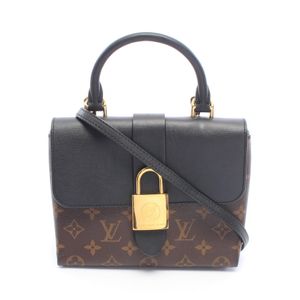 [중고] LOUIS VUITTON 손가방 록키 BB 모노그램 느와르 2WAY M44141 느와르 PVC 코팅 캔버스 레더 록키BB 여성용