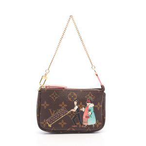 [Used] Louis Vuitton LOUIS VUITTON Handbag Mini Pochette Accessoires Monogram Porter Line M60290 PVC Coated Canvas Mini Pochette Accessoires