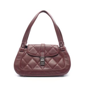 [Used] Chanel CHANEL Handbag 2.55 Matelassé Burgundy Caviar Skin (Grained Calf) 2.55 Matelassé Handbag Women's Used B