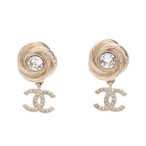 [Used] Chanel CHANEL Earrings L25S Coco Mark GP (Gold Plated) Earrings Women's Used A