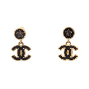 [Used] Chanel CHANEL Earrings Coco Mark F25K GP (Gold Plated) Coco Mark Earrings Women's Used A