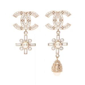 [Used] Chanel CHANEL Earrings B19S Coco Mark GP (Gold Plated) Earrings Women's Used A