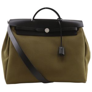 Hermes 에르메스 에르백 지프 MM 손가방 2WAY 숄더백 가죽 x 토왈 2020년 Y 각인, 숄더백, 토트백, 2way, A4 수납 가능, 벨트 잠금 장치 Herbag Zip MM 여성용 [중고]