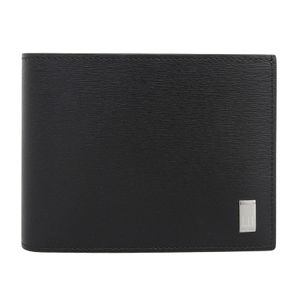 Unused ▲Dunhill SIDECAR Logo Hardware Leather Compact Bi-fold Wallet, Dark Braun, Men's, with Box