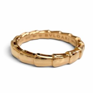 Mint condition △ BVLGARI Serpenti Viper Ring, 750 (PG) Pink Gold, Size 59 (JP19), Made in Italy, Weight 4.5g, Men's, Highly Recommended ◎