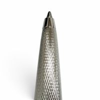 全新狀態 □CartierDiabolo de Cartier 藍色寶石原子筆,銀色,法國製造,男士,書寫功能已確認。