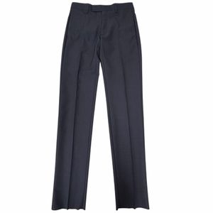 全新未使用商品 □ DIOR Dior Homme 633C720A4768 羊毛馬海毛單排扣休閒褲 海軍藍 44C 義大利製造 正品男士