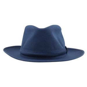 Hermes HERMES fedora hat, cotton x linen, navy, felt hat, women's [used]