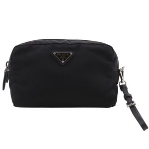 Prada 파우치 1NE021 나일론 NERO 블랙 지퍼 유니섹스【중고】