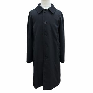 Unused item ▼ BURBERRY 4547809 Knee-length reversible trench coat with inner check Color, black/gray, size S, Made in Italy, Authentic, Men's