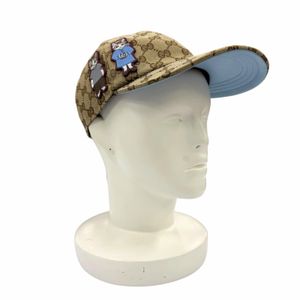 Unused item☆GUCCI YUKO HIGUCHI 847862 GG Canvas Cap Braun Light Blue M Made in Italy Authentic Women's