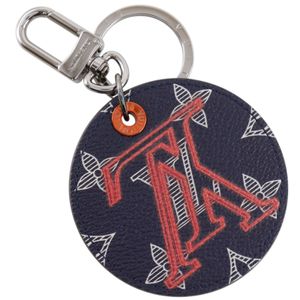 ルイ・ヴィトン LOUIS VUITTON ポルトクレ・LV アップサイドダウン キーホルダー モノグラム・インク バッグチャーム MP1988 カーフ 2018年 黒 FJ0148 Portocle LV Upside Down メンズ【中古】
