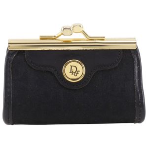 Dior Trotter 零錢包，復古款，尼龍帆布，黑色，女士款 [二手]
