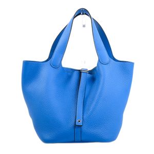 [중고] Hermes 에르메스 손가방 피코탄 락 MM 토리옹 클레망스 블루 이드라