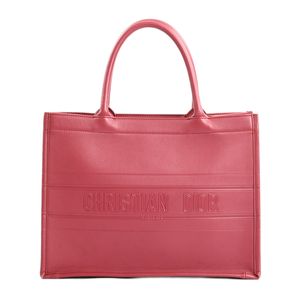 [Used] Dior Book Tote Medium M1296ZGSB Calfskin Pink