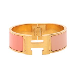 [Used] Hermes HERMES Bangle Clic Clac GM GP (Gold Plated) Clic Clac Bangle Women's Used B