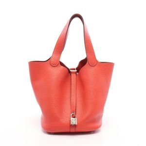[중고] Hermes 에르메스 손가방 피코탄 락 MM 로즈 자이푸르 여성용
