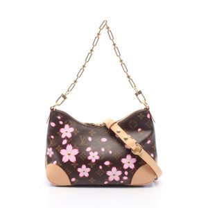 [Used] Louis Vuitton LOUIS VUITTON handbag LOUIS VUITTON × Takashi Murakami Boulogne PM Monogram Sakura Braun M13265 Sakura Braun PVC Coated Canvas