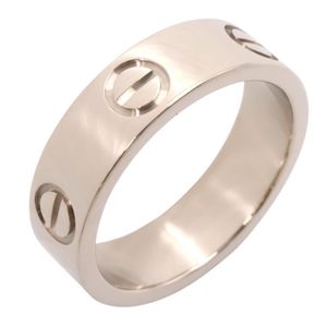 [Pre-owned] Cartier Love Ring B4084700 K18WG (White Gold) Women's Love Ring Used A