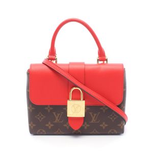 [Used] Louis LOUIS VUITTON Rocky BB Monogram Coquelicot Handbag M44322 Coquelicot PVC Coated Canvas Leather Rocky BB Women's