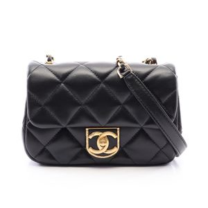 [중고] Chanel 샤넬 숄더백 마틀라세 스몰 플랩 AS2473 블랙 램스킨(양가죽) 마틀라세 스몰 플랩 체인 숄더백