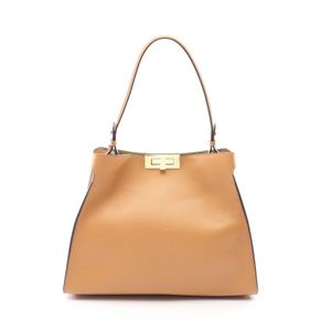 【二手】FENDIWay Medium 肩背包 8BN368 駝色皮革 Way Medium 女士二手 A