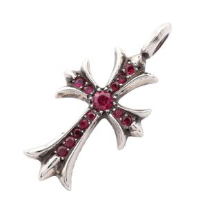 [Used] Chrome Hearts CHROME HEARTS Tiny CH Cross Pendant top , Sterling Silver 925, Men's, Used A