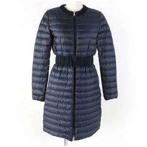 Excellent condition ☆ MONCLER HODENITE ZIP UP Light Down Coat, Color Down Coat, Navy, Size 1, Women's