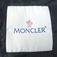 成色極佳 △ MONCLER VERNDIS 可拆卸領子設計圍脖式logo拉鍊羽絨服，黑色，0碼，正品女款