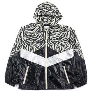 Excellent condition ○ CELINE 22SS 2W537260Q ZEBRA Look Loose Cut Coated Nylon Jacket Blouson Color 46 Made in Italy Authentic Men's