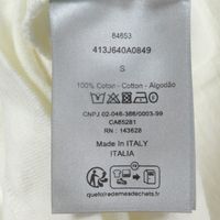 Excellent condition □ DIOR Homme 24SS 413J640A0849 Distressed Slub Cotton Jersey Short-Sleeve T-Shirt White S Made in Italy Authentic Men's