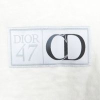 Excellent condition □ DIOR Homme 24SS 413J640A0849 Distressed Slub Cotton Jersey Short-Sleeve T-Shirt White S Made in Italy Authentic Men's