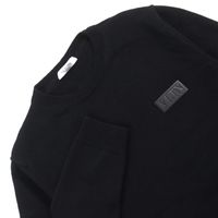 成色極佳 ○ VALENTINO 20AW VW3KC13W75D 100% 羊絨圓領針織衫，飾有 VLTN 標誌貼片，黑色，S 碼，意大利製造，正品男士