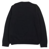 成色極佳 ○ VALENTINO 20AW VW3KC13W75D 100% 羊絨圓領針織衫，飾有 VLTN 標誌貼片，黑色，S 碼，意大利製造，正品男士