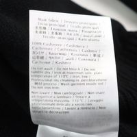 成色極佳 ○ VALENTINO 20AW VW3KC13W75D 100% 羊絨圓領針織衫，飾有 VLTN 標誌貼片，黑色，S 碼，意大利製造，正品男士