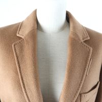 全新 ★ BURBERRY 80372341 100% 羊絨超長款 Chester 大衣，飾有品牌標誌紐扣，駝色，40 碼，意大利製造，正品日本國內產品，女款
