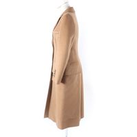 全新 ★ BURBERRY 80372341 100% 羊絨超長款 Chester 大衣，飾有品牌標誌紐扣，駝色，40 碼，意大利製造，正品日本國內產品，女款