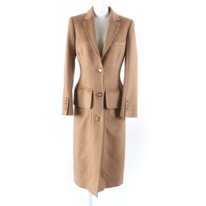 Mint condition ★ BURBERRY 80372341 100% Cashmere Extra Long Chester Coat with Logo Buttons, Camel, Size 40, Made in Italy, Authentic Japanese Domestic Product, Women's