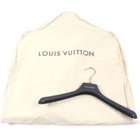 成色極佳 ▼LOUIS VUITTONLouis Vuitton 22AW HNK48W 中長款 Monogram 印花連帽風衣，黑色，尺寸 50，附衣架和防塵袋，義大利製造，正品男士