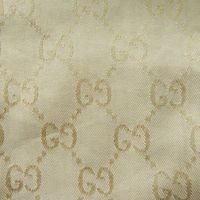 狀況極佳 ◎ GUCCI 2024 年 771441 GG 圖案繫帶寬袖超大長款單件風衣，米色，40 碼，意大利製造，正品，女款。