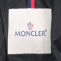 成色極佳 □ MONCLER JOFFE GIUBBOTTO 21秋冬連帽羽絨服，帶大號Logo橡膠貼片，海軍藍，0碼，正品，男士
