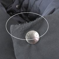 成色極佳 □ MONCLER JOFFE GIUBBOTTO 21秋冬連帽羽絨服，帶大號Logo橡膠貼片，海軍藍，0碼，正品，男士