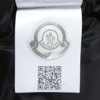 成色極佳 □ MONCLER JOFFE GIUBBOTTO 21秋冬連帽羽絨服，帶大號Logo橡膠貼片，海軍藍，0碼，正品，男士