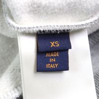 成色極佳 ○LOUIS VUITTONHLY68W 100% 純棉 Logo 印花霓虹工人連帽衫，灰色，XS 碼，意大利製造，正品，男士