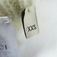 成色極佳 ◎ GUCCI x adidas 721504 馬海毛三葉草刺繡針織長褲 白色 黑色 XXS 碼 義大利製 正品 女款