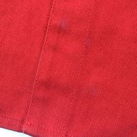 成色極佳 ▼ RAF SIMONS SIMONS 19AW 192-241 CARRY OVER 修身牛仔襯衫 100% 棉 皮革貼片 Logo 紐扣 長袖襯衫夾克REDS 碼 意大利製造 男士