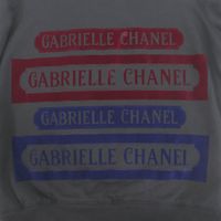 成色極佳☆香奈兒 P57408K07541 棉質 Gabrielle Coco 標誌植絨 Logo 衛衣 黑色 38 碼 法國製造 正品女款