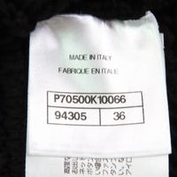 全新 △CHANEL 21P P70500 100% 純棉 Coco Mark 連結短版針織開襟衫 黑色 36 號 附防塵袋 義大利製 正品女士