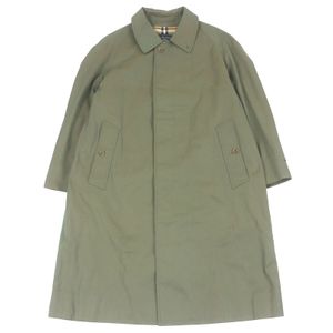 Excellent condition □ Burberrys vintage 100% cotton long Color coat with Nova check lining, iridescent finish, size 50-902-79, men's.