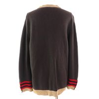 全新 △CHANEL 09A P36174 88% 羊絨 Coco Mark 星形紐扣針織開襟衫ブラウン金色 40碼 英國製 女款